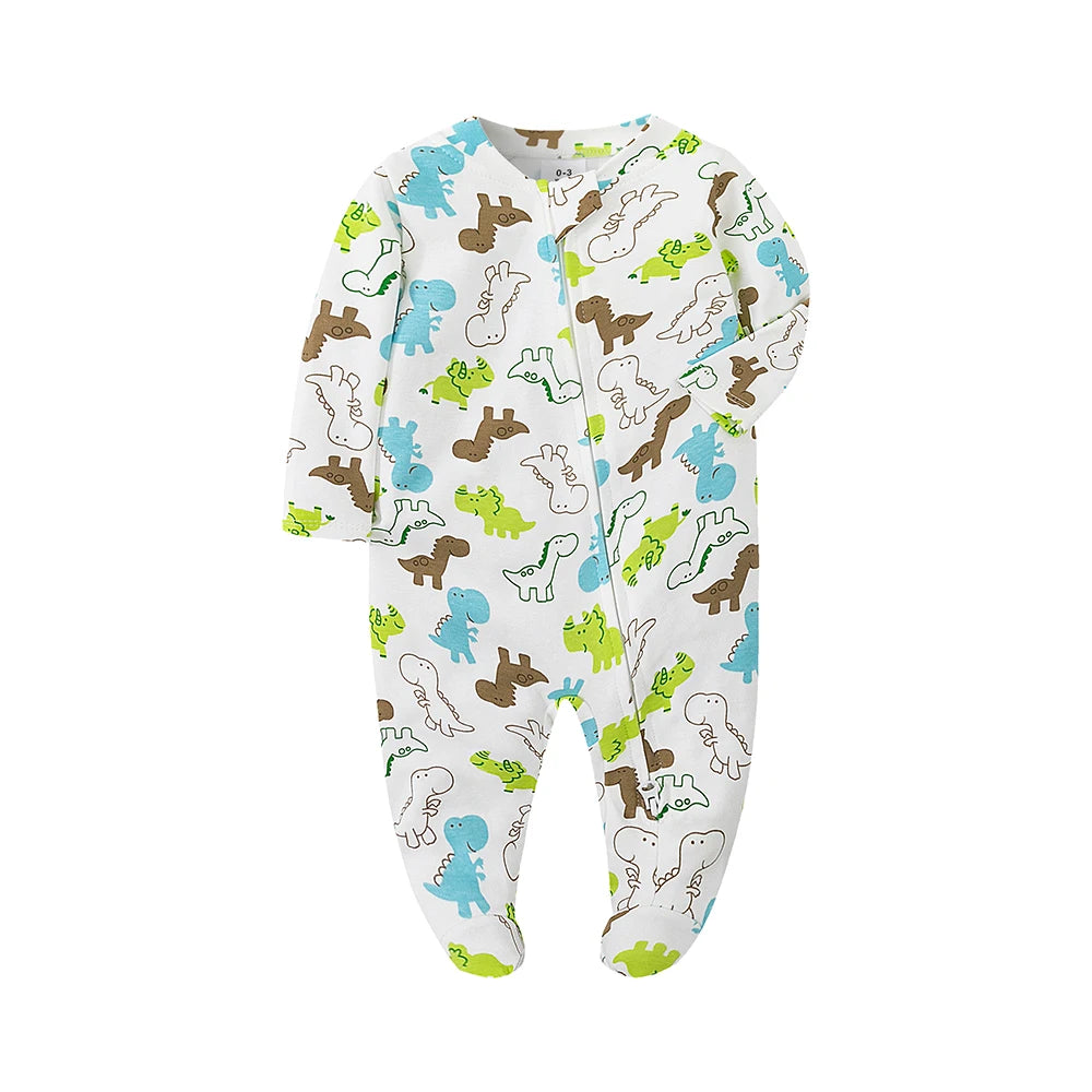 pyjama bebe couleur blanc avec dinosaure