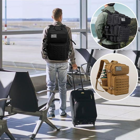 sac de voyage et style dans aéroport