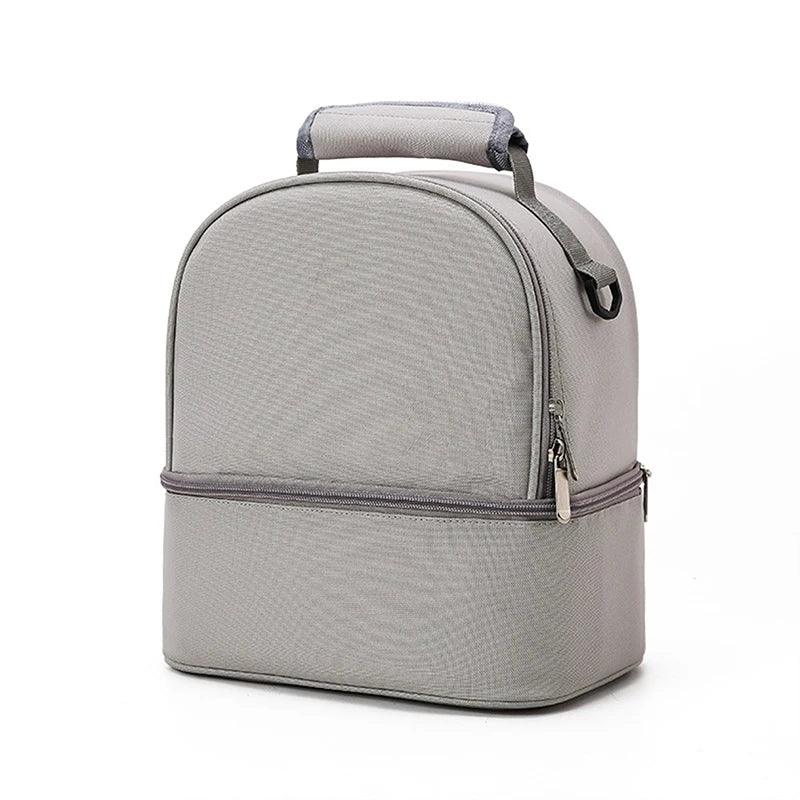 sac isotherme gris clair