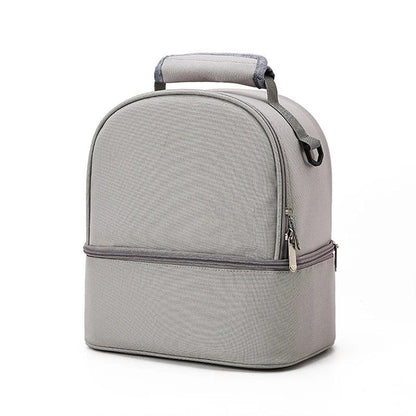 sac isotherme gris clair