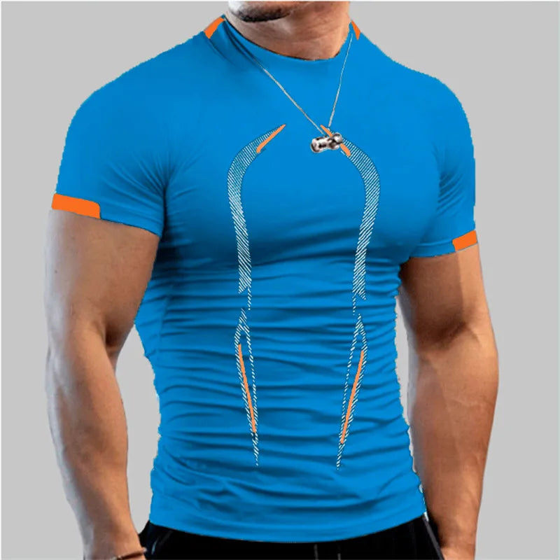 t shirt sport bleu-ciel