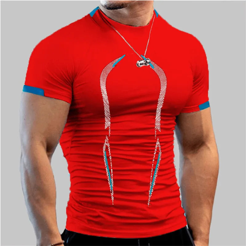 t shirt sport rouge