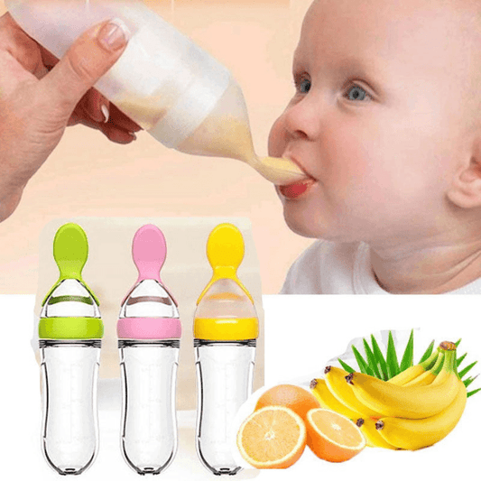 Biberon-avec-cuillère-bébé